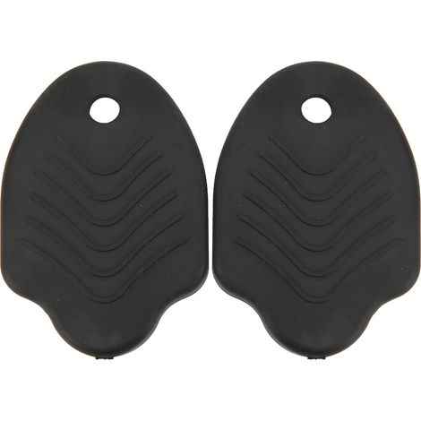 Paar Gummischoner für Fahrradschuh-Cleats, Cleat-Abdeckungen für Mountainbikes, Schwarz (1/5)