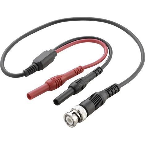 VOLTCRAFT Cavo di misura BNC 0.50 m Nero, Rosso 1 pz.