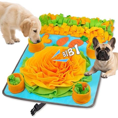 Cojín nasal para el pelo del perro, juguete interactivo para perros, juguete rompecabezas de comida duradero, medianos y grandes (1/5)