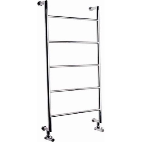Milano Derwent Chrome Ladder Style Heated Towel Rail Radiator - 1142mm x 527mm (1/4)