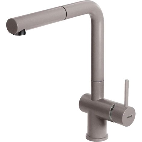 Elleci Stream Plus. Tipo di beccuccio: Estraibile, Colore del prodotto: Grigio talpa, Materiale del rubinetto: Granitek. Altezza sopra la superficie di fissaggio (max): 31 cm, Distanza t... - MGKSTP43 (1/2)