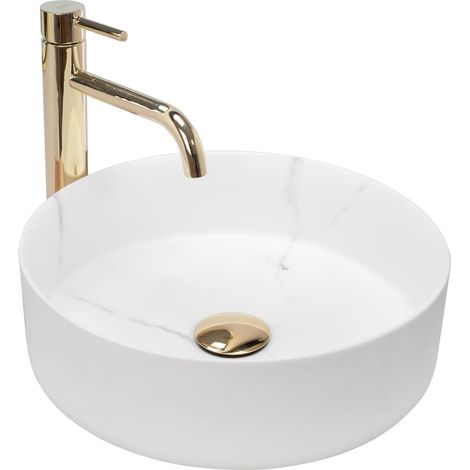 REA AUFSATZWASCHBECKEN SAMI MARBLE MATT (1/5)