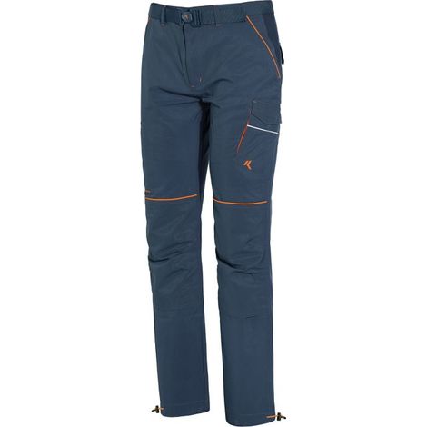 Issaline 9032B Boom Light Pantalone Lavoro Estivo Softshell Stretch 92% Poliestere 8% Spandex Trattamento 3M SCOTCHGARD colore Blu Avio (1/2)