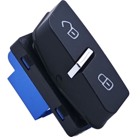 Interrupteur de verrouillage centralisé 7P6962125A, compatible avec les modèles Volkswagen Touareg 2011-2015, commande le verrouillage centralisé des portes. (1/4)