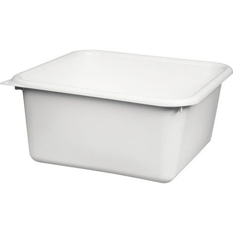 ALUMINIUM ET PLASTIQ - Cuvette carrée 38cm 15l blanc alimentaire