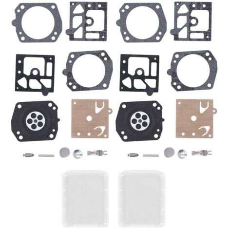 Kit de réparation de carburateur, 2 ensembles, Kit de reconstruction de tondeuse à gazon de jardin, accessoire pour Walbro k24-hda (1/5)