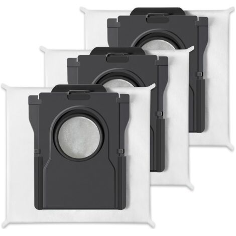 Dreame 3x sacs de collecte de la poussière d'une capacité de 3,2 litres compatibles avec Dreame L10s Pro Ultra/X40 Ultra/X30 Ultra/S20 Ultra/L10s Ultra Gen2/L40 Ultra