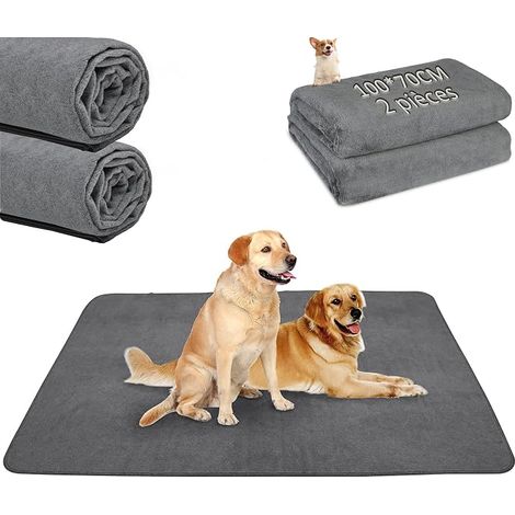 Set Washable Puppy Pads, 100 x 70 cm, Dog Training Mat, Pee Pad, Reusable Puppies, Elderly Incontinent Dogs (1/5)
