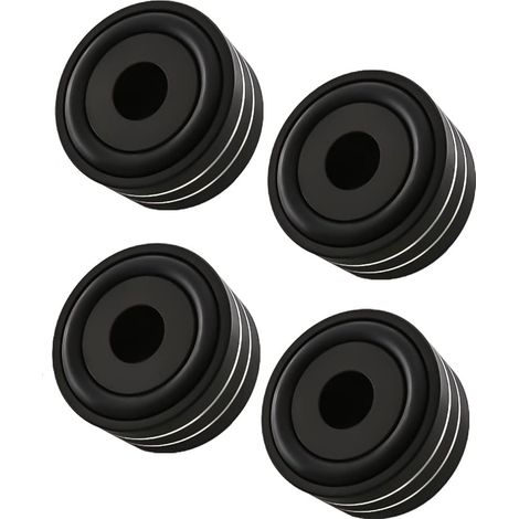Pieds Absorbeurs Pour Caisson De Basses - 40 mm x 20 mm - En Aluminium - Pour Fixation Par Vis - Lot De 4 (1/5)