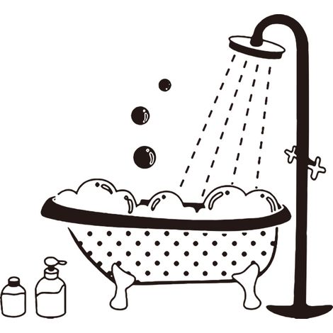 Autocollant Mural Stickers Muraux pour Toilette/salle de bain/B