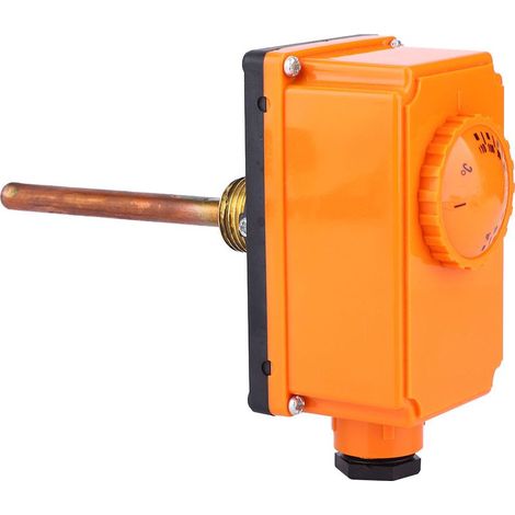 Temperaturregler-Thermostat für Warmwasserleitungen. 30–110 °C. Kaltstart. G1/2-Außengewinde. (1/5)