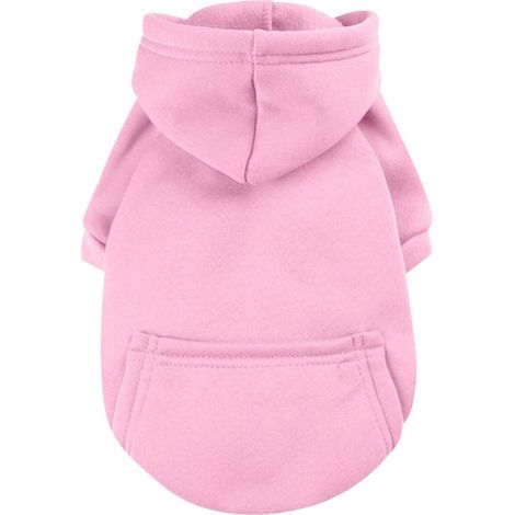 Sweat à capuche pour chien, manteau d'hiver chaud avec poche, manteau d'hiver à capuche pour chien, sweat-shirt pour petit chien, coupe-vent pour Chihuahua, rose, XS (1/3)
