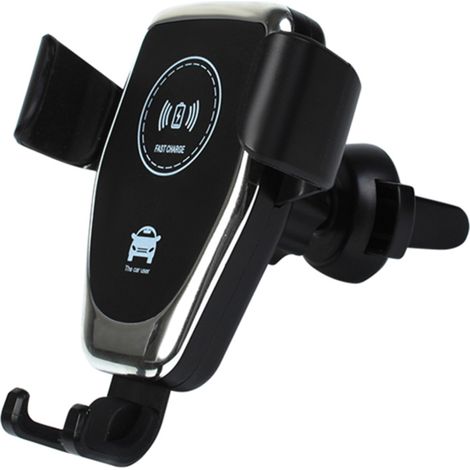 Support de téléphone de voiture avec chargeur sans fil à charge rapide, chargeur de voiture sans fil, support pour téléphone portable (1/5)