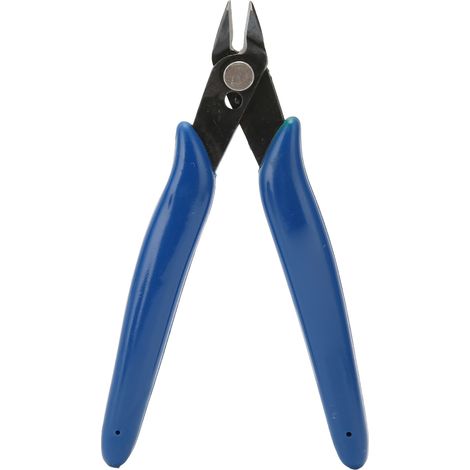 Pince à sertir antidérapante, manche caoutchouc bleu, pince diagonale électronique, pince DIY pour création de bijoux (1/5)