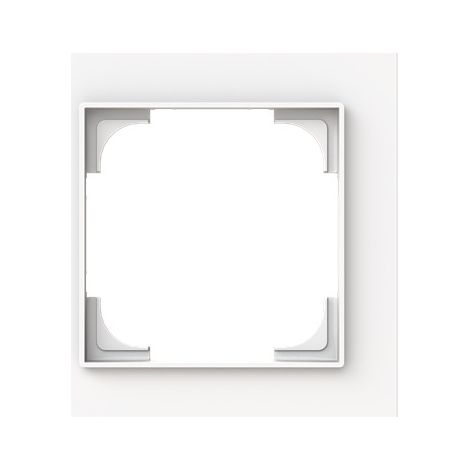 Busch-Jaeger Cadre de recouvrement 1 compartiment blanc studio mat - Busch-art linear® (1721-44M), 2CKA001754A4838