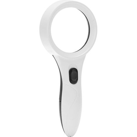 Loupe de précision 4X75mm avec 6 LED HD, détecteur de billets multifonctionnel, loupe lumineuse portative pour inspection de monnaie (1/5)