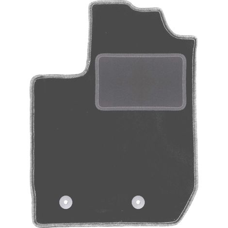Tapis de sol conducteur en velours pour : Dacia Duster II SUV 2 roues motrices (2018-) graphite