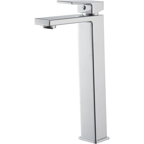 Vema Lys Tall Basin Mixer Tap Deck Mounted - Chrome (1/2)