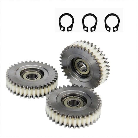 Lot de 3 engrenages 36T avec circlips pour moteur 500 W (compatible avec les moteurs de moyeu MXUS). Accessoires pour engrenages en acier et nylon anti-usure. (1/5)