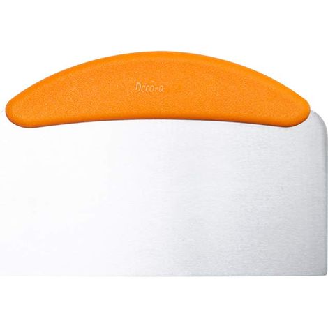Decora 0271025 Spatola Inox Liscia 22,5 X 11 Cm, con lama in acciaio inox con un comodo manico ergonomico e antiscivolo. Lama lunga oltre 20 cm adatta anche a torte molte alte. (1/2)