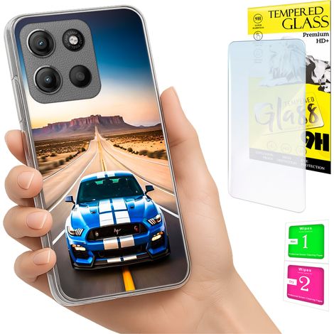 Funda para Motorola Moto G15 / G15 Power, carcasa trasera + cristal (1/5)