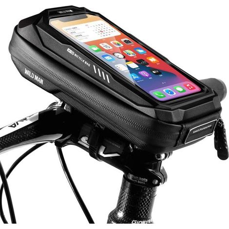 Support Portable Velo Etanche Sacoche Guidon Vélo avec Écran Tactile, Support Vélo Téléphone Support Telephone VTT (1/5)