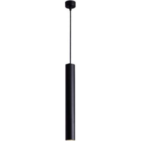 LED Lampe Suspension Nordique Long Tube Lampe Suspendue Minimaliste Créatif Plafonnier Art Moderne Décor Luminaire pour Salle à Manger Cuisine Ile lumière blanche et chaude 4000K(Noir 30cm) (1/4)