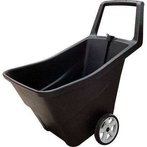 Carriola Multiuso da Giardino 95 Litri Nera (1/3)