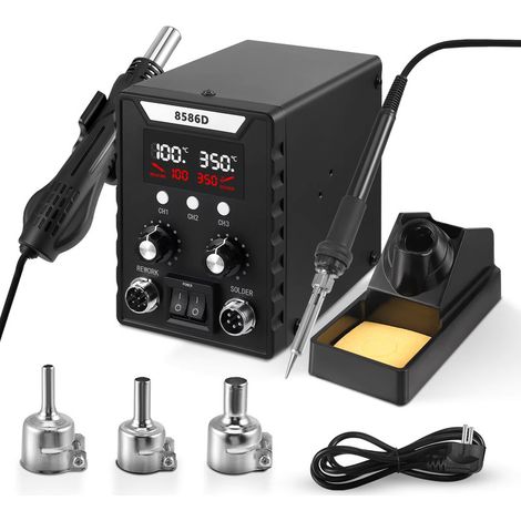 Station de dessoudage à air chaud 700W – outil de réparation SMD – température ajustable – fonction air chaud automatique