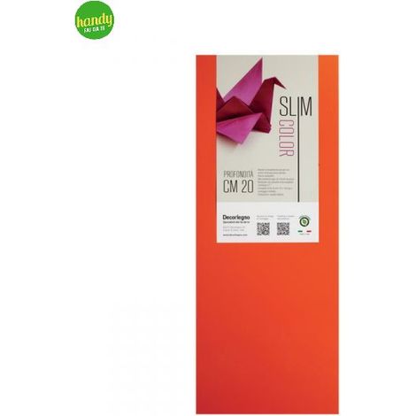 Mensola Decorlegno color arancio 80 x 20 x 1,8 cm