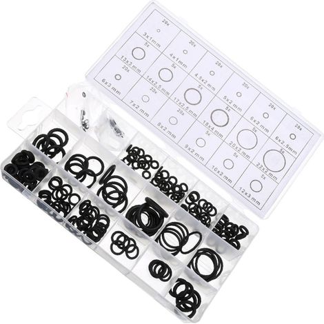 mit 225 schwarzen Gummi O Ringen öl und hitzebeständig