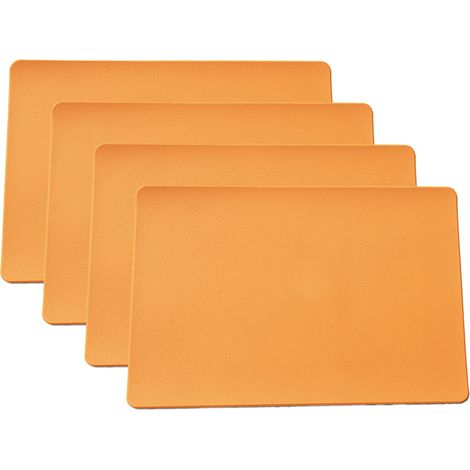 Sets de table en cuir, lot de 4, faciles à nettoyer, pour table de cuisine, table de salle à manger et table de conférence. (1/5)