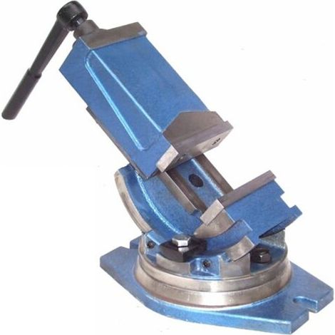 2-Achsen Maschinenschraubstock QHK100 Schraubstock 55529 kipp schwenkbar drehbar (1/3)