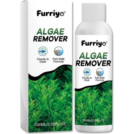 FURRIYO Aquarien-Algenentferner, Aquarienglasreiniger, Algenentferner, Fleckenentferner und Pflegemittel. (1/5)