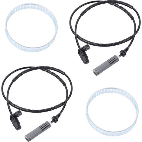 Capteur de vitesse de roue et bague de capteur de remplacement pour Série 1 E81 E87 E88 et Série 3 E90 E91 E92 1.6L 2.0L. Accessoires auto : pièce n° 33217504521 (gauche et droite) (1/5)