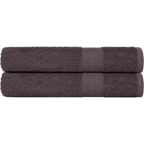 Serviettes de sauna FROGN, lot de 2, anthracite, 80 x 200 cm, 360 g/m² (1/5)