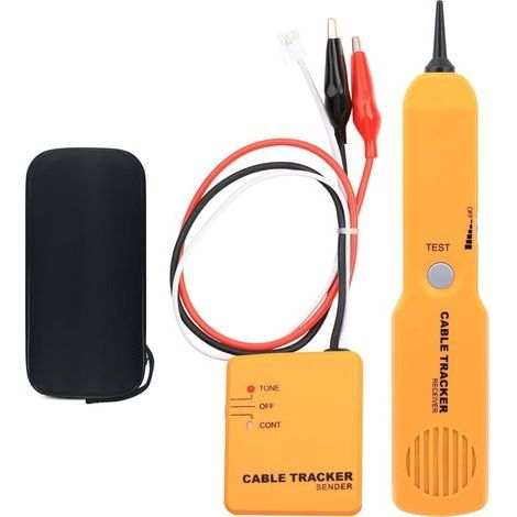 Testeur de Continuité, Localisateur de Câbles et Générateur de Tonalité, Localisateur de Ligne Mmultifonction Sans Problème, Localisateur de Ligne et Test de Continuité de Ligne Téléphonique (1/5)
