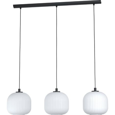 Suspension Mantunalle Linéaire - Blanc & Noir (1/3)