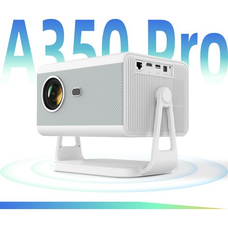Mini vidéoprojecteur portable A350pro - Android 14 - 500 ANSI - HD 720P natif - autofocus 6D - HDMI/USB - home cinéma (1/5)
