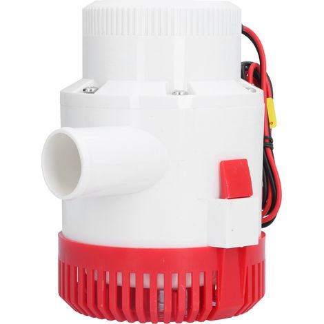 Große Bilgenpumpe, stoßfest, rostfrei, korrosionsbeständig, Tauchpumpe für Entwässerung, Leistung: 12 V DC, Fördermenge: 3700 GPH (Gallonen pro Stunde) (1/5)