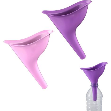 2pcs Female Standing Urinal Female Urinal Funnel Reusable for Festival, Camping, Toilets for Camping, Hiking, Holiday (1/5)