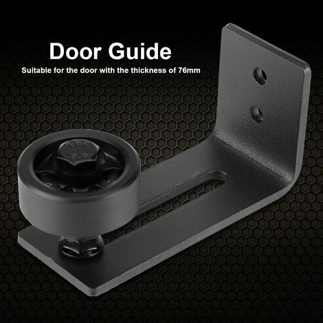 Führungsrollen für Scheunentore – Verstellbares Set aus Kohlenstoffstahl für Wand/Boden – Verstellbare Montagehalterung für 76-mm-Türen (1/5)