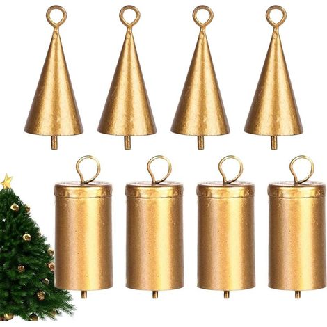 Cloches de vache de Noël Cloches de Noël vintage pour décoration murale – Cloches de vache pour mur, cour, Noël, salon (1/5)