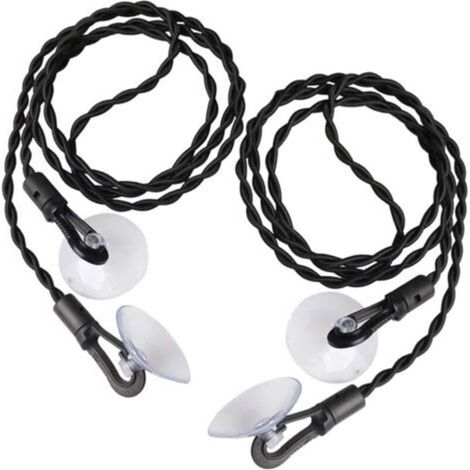 Tragbare, elastische und winddichte Wäscheleine – Set mit 2 Leinen mit Haken und Saugnäpfen, ideal für Reisen, Camping und Outdoor-Aktivitäten