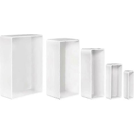 Ensemble de 5 moules en silicone pour résine avec support en bois, grands moules rectangulaires pour la coulée époxy, idéaux pour la décoration DIY (JP) (1/4)