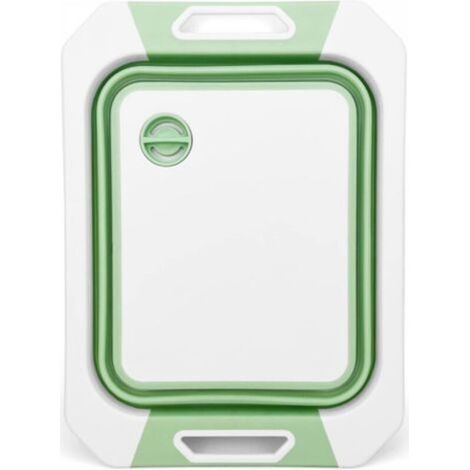 Vtizikl Lavage/égouttage/coupe, grande passoire pliable avec planche à découper, planche à découper en plastique avec passoire, panier égouttoir de cuisine