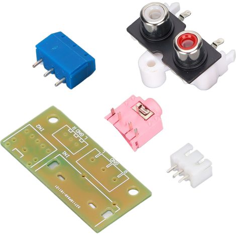 Carte d'adaptation d'entrée/sortie audio, câblage, prise et fiche 3,5 mm, bornier pour circuit imprimé (1/5)
