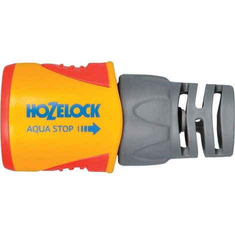 Hozelock – Raccord rapide AquaStop Plus 12,5 à 15mm – Soupape interne pour arrêt automatique – Embout flexible – Connexion solide - 2055P0000