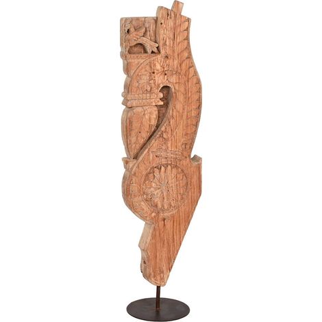 Sculpture bois terracotta élégance intérieure unique - Terracotta nuancé de marron authenticité garantie
