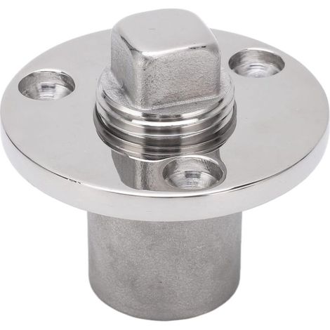 RHG Bouchon De Vidange De Tableau De Bord De 50 MM, Bouchon d'eau à Vis en Cuivre, Ornement De Trou De Vis De Coque De Bateau pour Les Bateaux De Plaisance